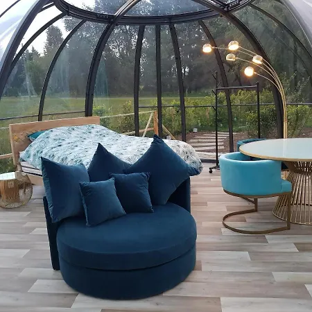 La Bulle Au Bois Dormant D'ovifat بيت خشبي