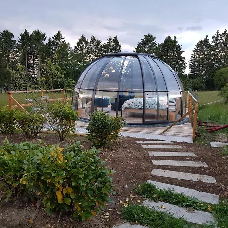 La Bulle Au Bois Dormant D'ovifat بيت خشبي *